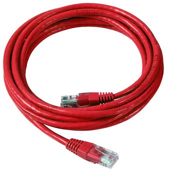 Cable De Red Cat 6 Rojo 5 metros — ZonaTecno